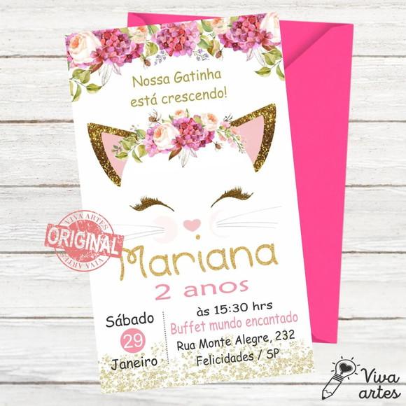 Convite Digital Gatinhos