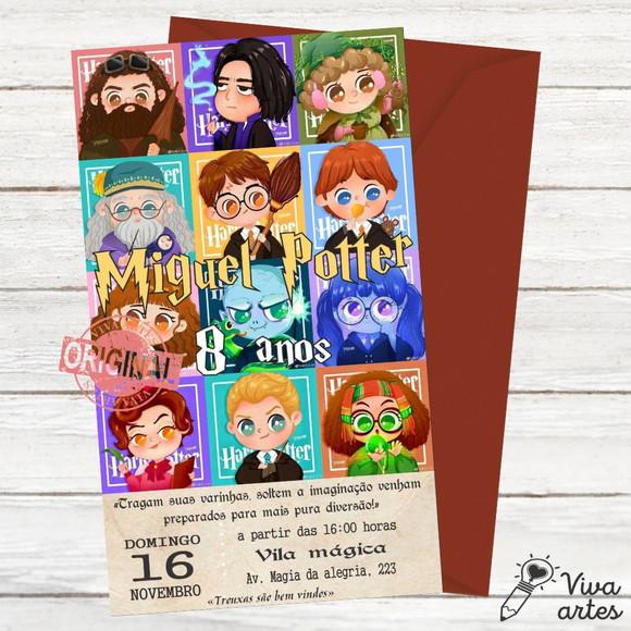 Convite Digital Harry Potter