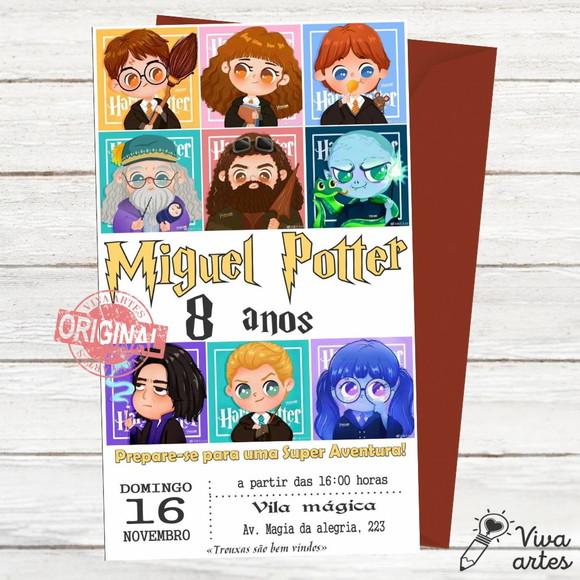 Convite Digital Harry Potter