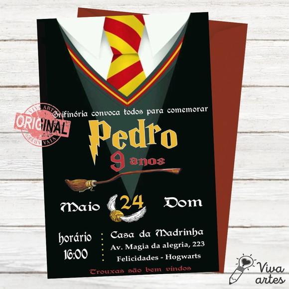 Convite Digital Harry Potter