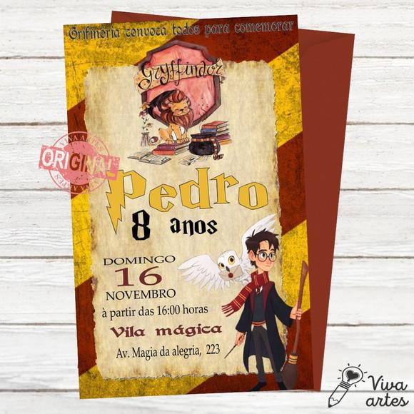 Convite Digital Harry Potter