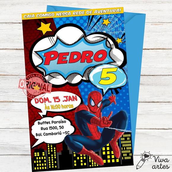 Convite Digital Homem Aranha