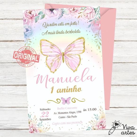 Convite Digital Jardim das Borboletas