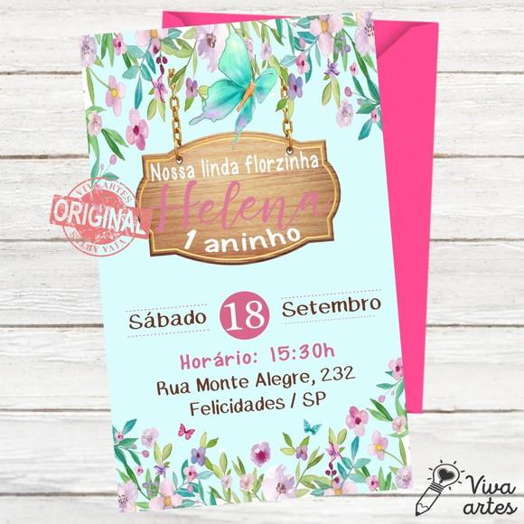 Convite Digital Jardim das Borboletas