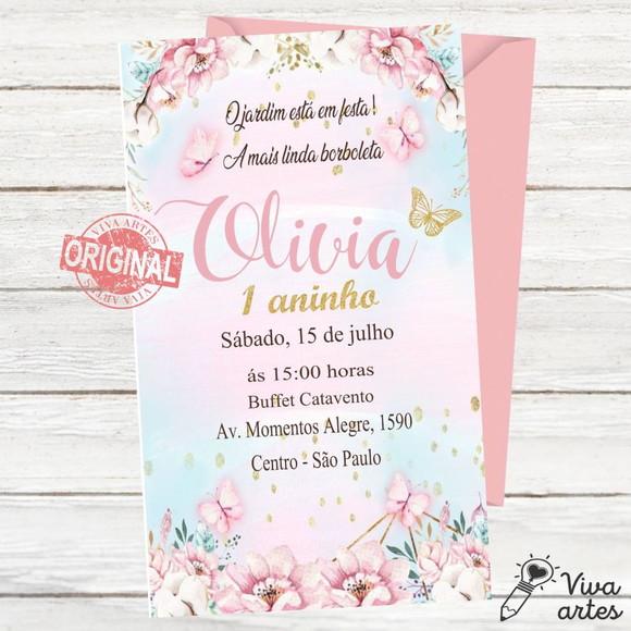 Convite Digital Jardim das Borboletas