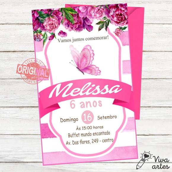 Convite Digital Jardim das Borboletas