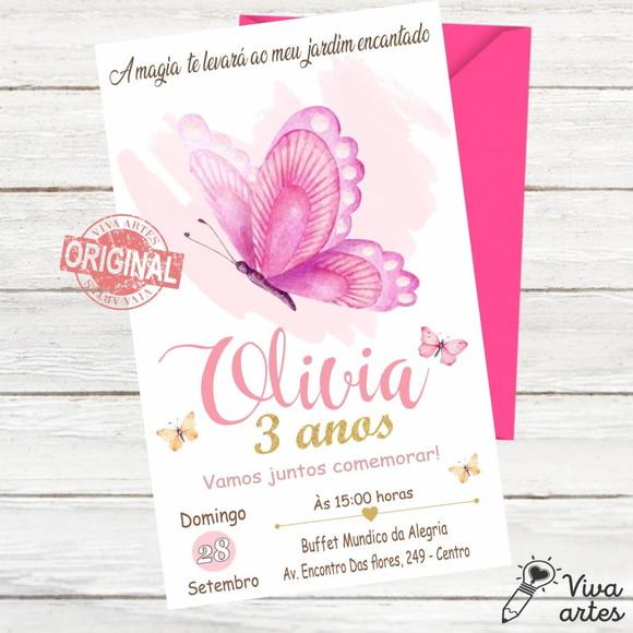 Convite Digital Jardim das Borboletas