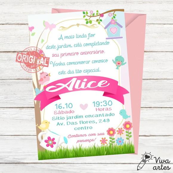 Convite Digital Jardim das Flores