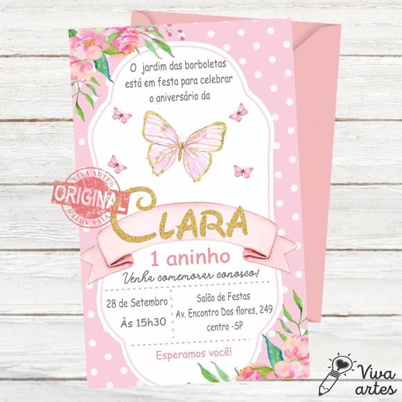 Convite Digital Jardim das Borboletas
