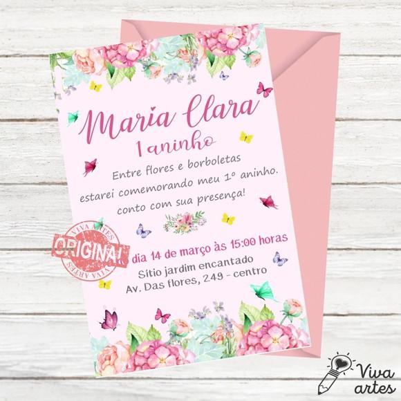 Convite Digital Jardim das Flores