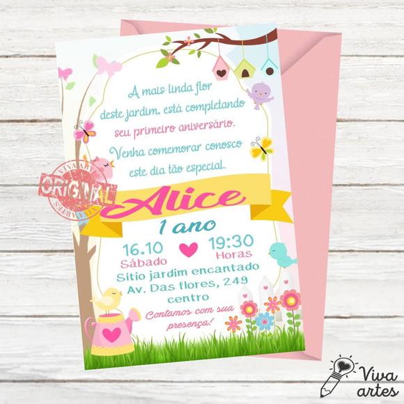 Convite Digital Jardim das Flores