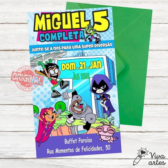 Convite Digital Jovens Titãs