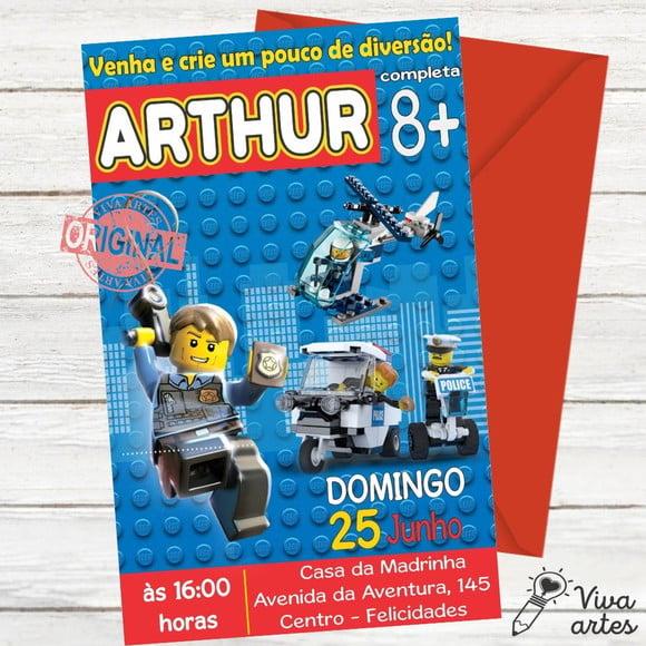Convite Digital Lego City