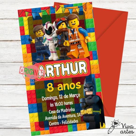 Convite Digital Lego Movie