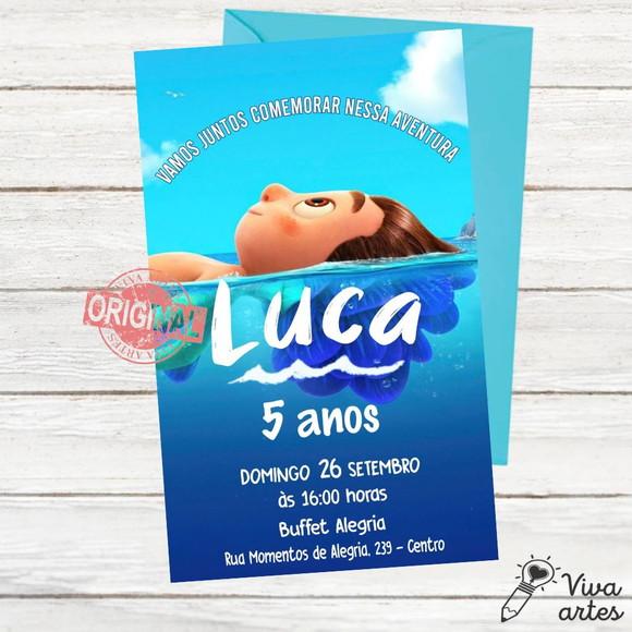 Convite Digital Luca Disney