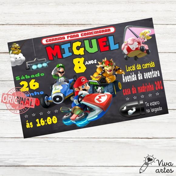 Convite Digital Mario Bros