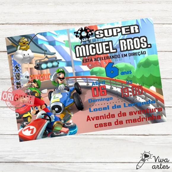 Convite Digital Mario Bros
