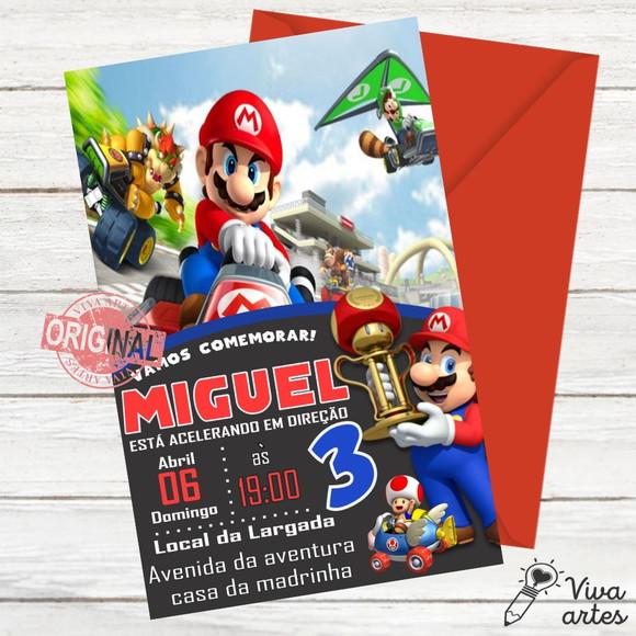 Convite Digital Mario Bros