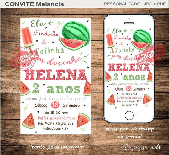 Convite Digital Melancia