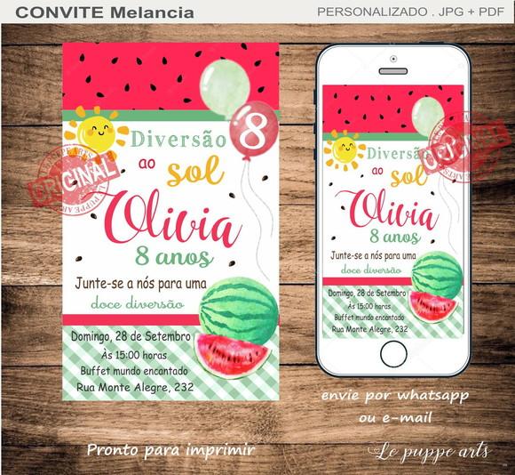 Convite Digital Melancia
