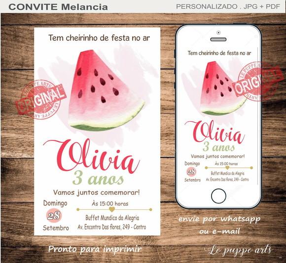 Convite Digital Melancia