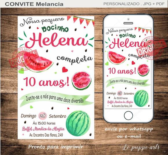 Convite Digital Melancia