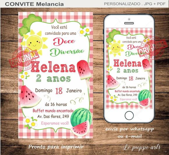 Convite Digital Melancia