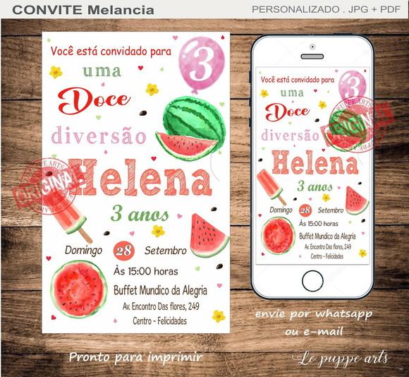 Convite Digital Melancia
