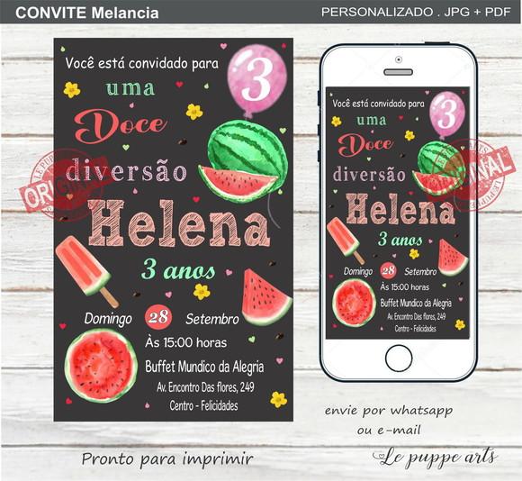Convite Digital Melancia