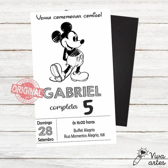 Convite Digital Mickey