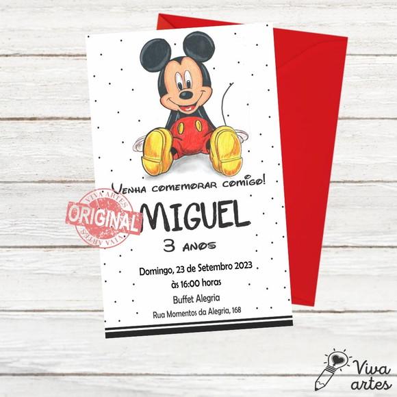 Convite Digital Mickey