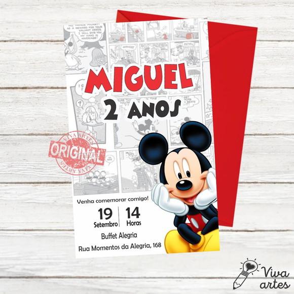 Convite Digital Mickey