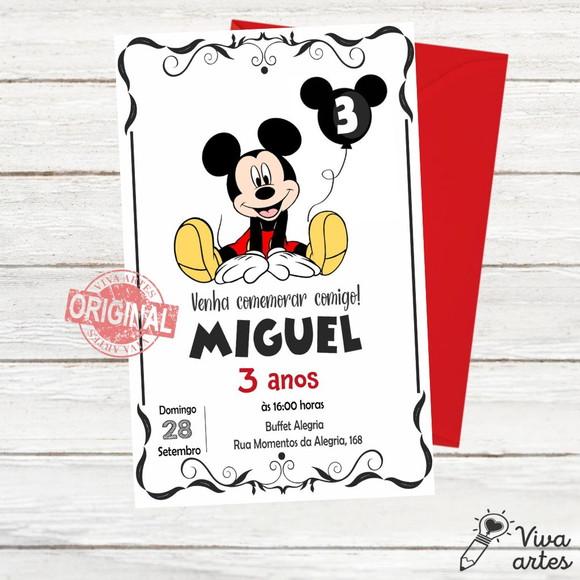 Convite Digital Mickey