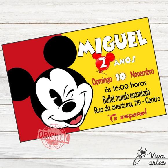 Convite Digital Mickey
