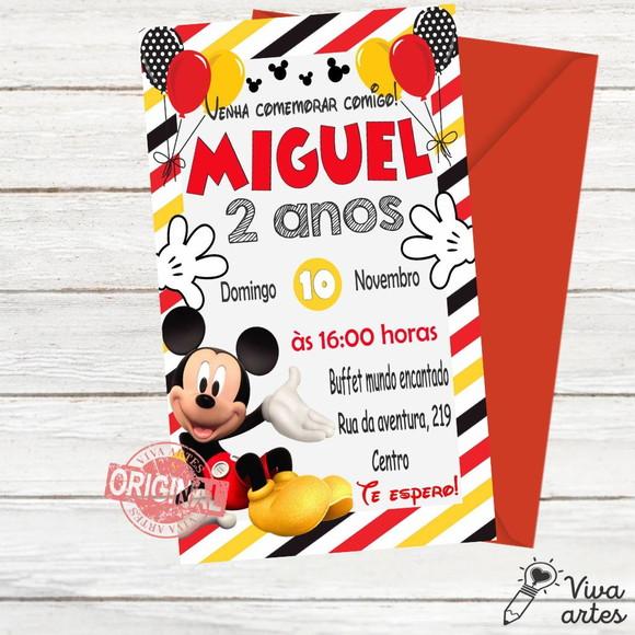 Convite Digital Mickey