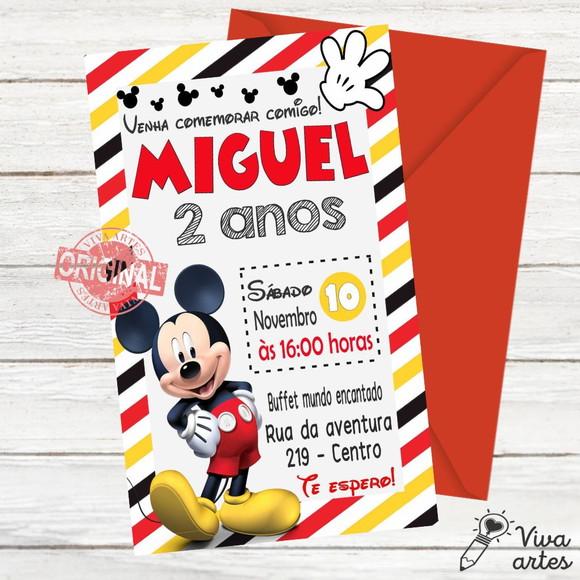 Convite Digital Mickey