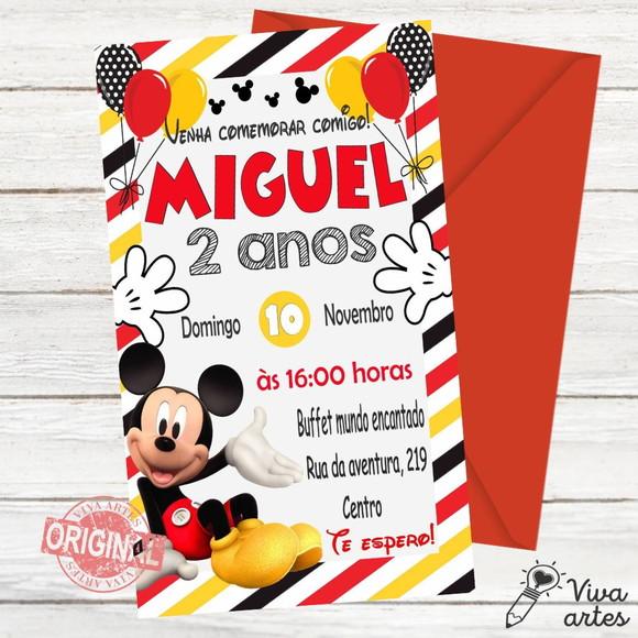 Convite Digital Mickey