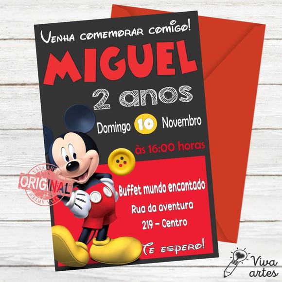 Convite Digital Mickey