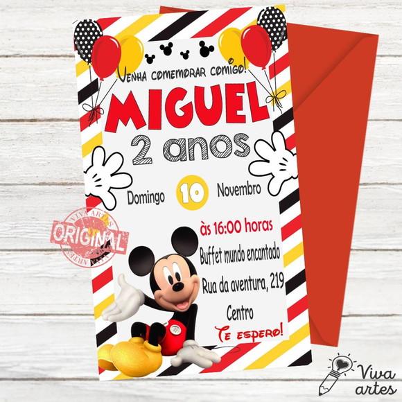 Convite Digital Mickey