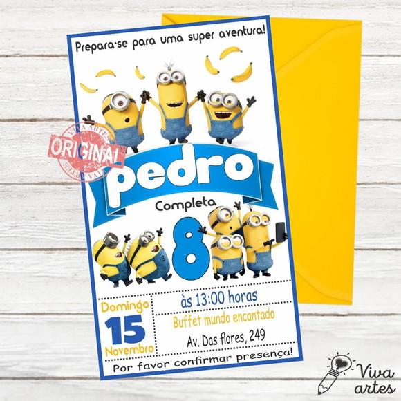 Convite Digital Minions