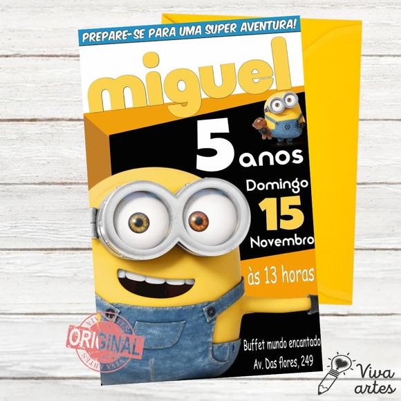 Convite Digital Minions