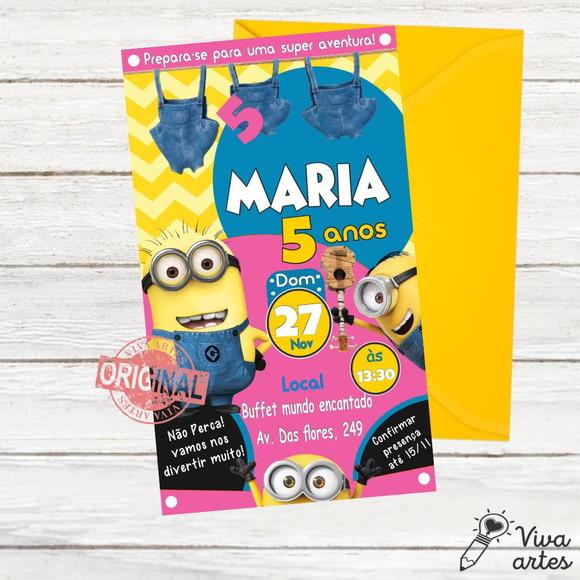 Convite Digital Minions