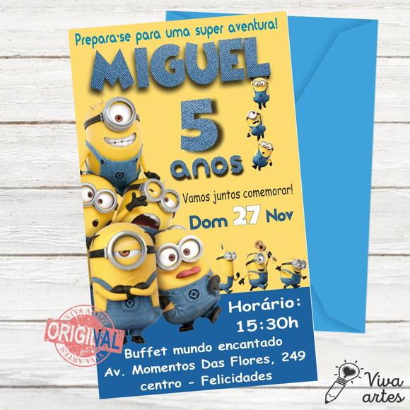 Convite Digital Minions
