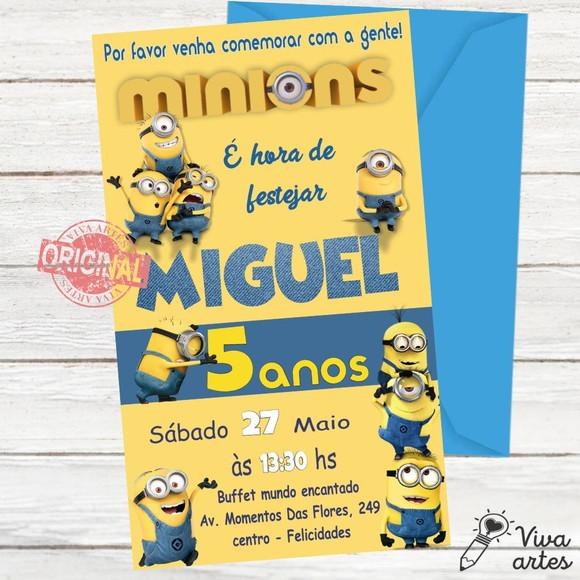 Convite Digital Minions