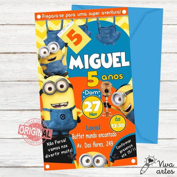 Convite Digital Minions