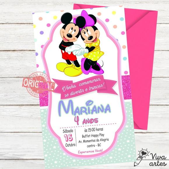 Convite Digital Minnie