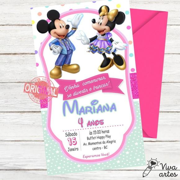 Convite Digital Minnie