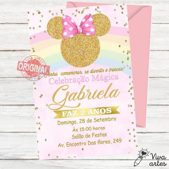 Convite Digital Minnie