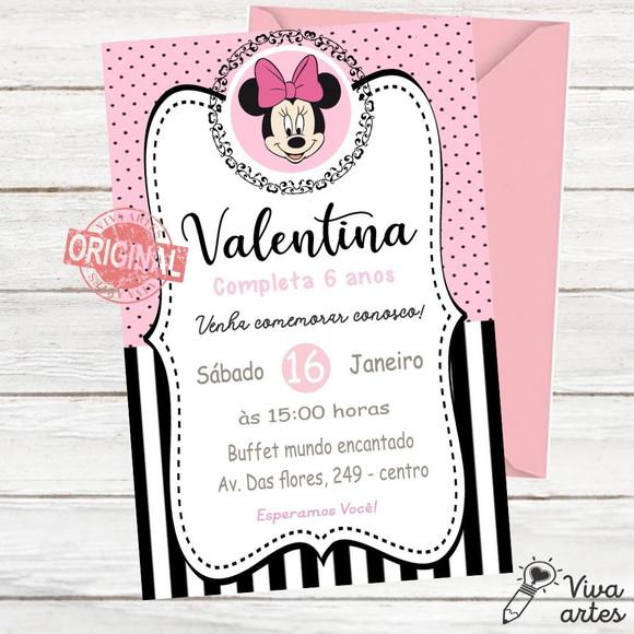 Convite Digital Minnie