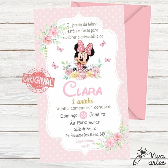 Convite Digital Minnie